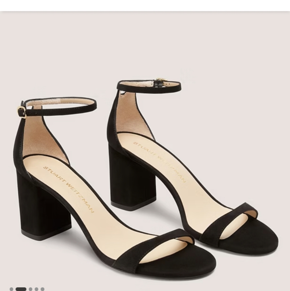 Stuart Weitzman Nudist Block Sandals classic